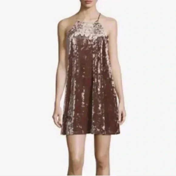 Design lab by Lord &  Taylor Dress Crushed Velvet Size XS - Picture 1 of 7